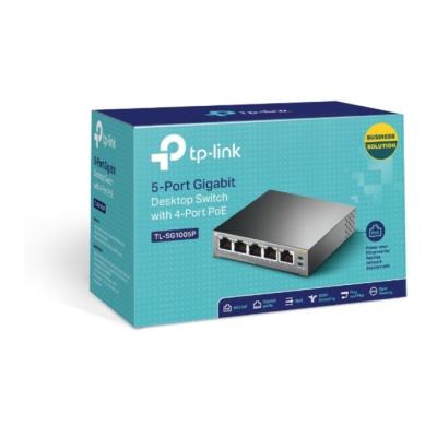 5-Port Gigabit Desktop Switch with 4-Port PoE+